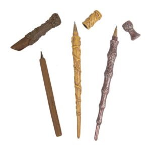 Pack de 3 stylos en forme de baguettes de Harry Potter, Dumbledore et Hermione