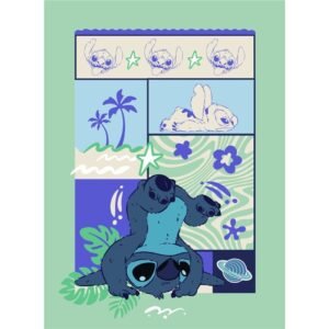 DISNEY – Couverture Flanelle 110x150cm – Stitch