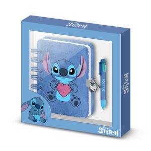 STITCH – Love – Gift Box – Journal Intime Fourrure + Stylo