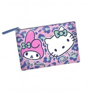 HELLO KITTY & MELODY – Safari – Trousse de voyage plate