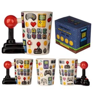 GAME OVER – Joystick & Pixels – Mug avec Anse 3D 400ml