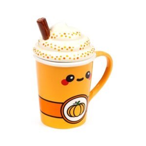 KAWAII – Latte Citrouille Epicé – Mug + Couvercle 3D 325ml