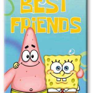 BOB L&rsquo;EPONGE – Meilleur Ami – aimant 6.3×8.9cm