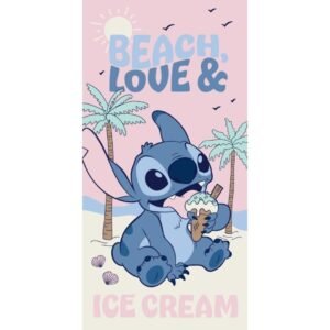 LILO & STITCH – Beach, love & Ice Cream – Serviette de Plage 70x140cm